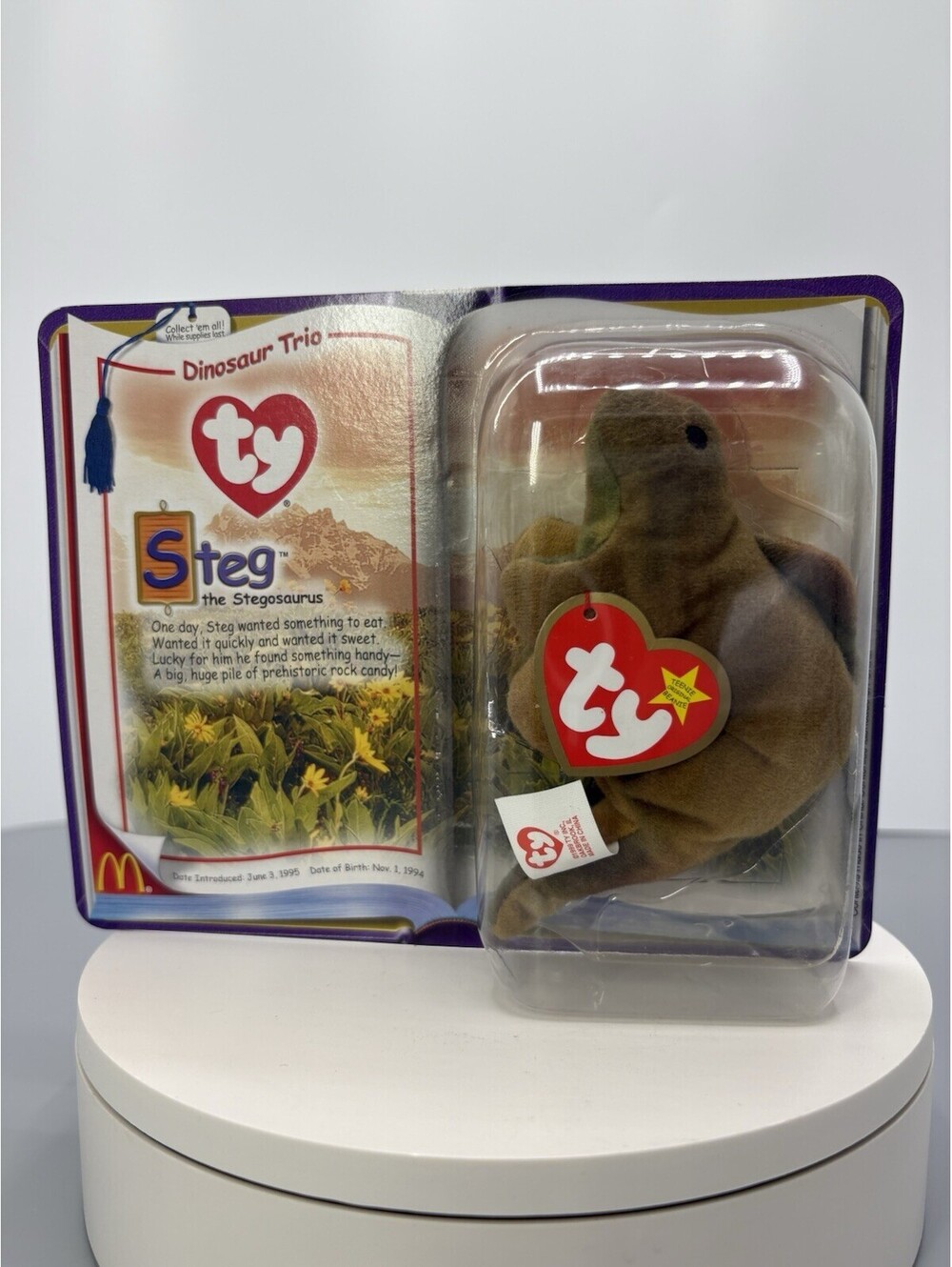 Ty Beanie Babies Steg the Stegosaurus McDonald’s Teenie Beanie Baby 2000
